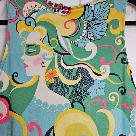 Isle West Coast Pop Art Experimental Women's Large Dress - Picture 5 of 9